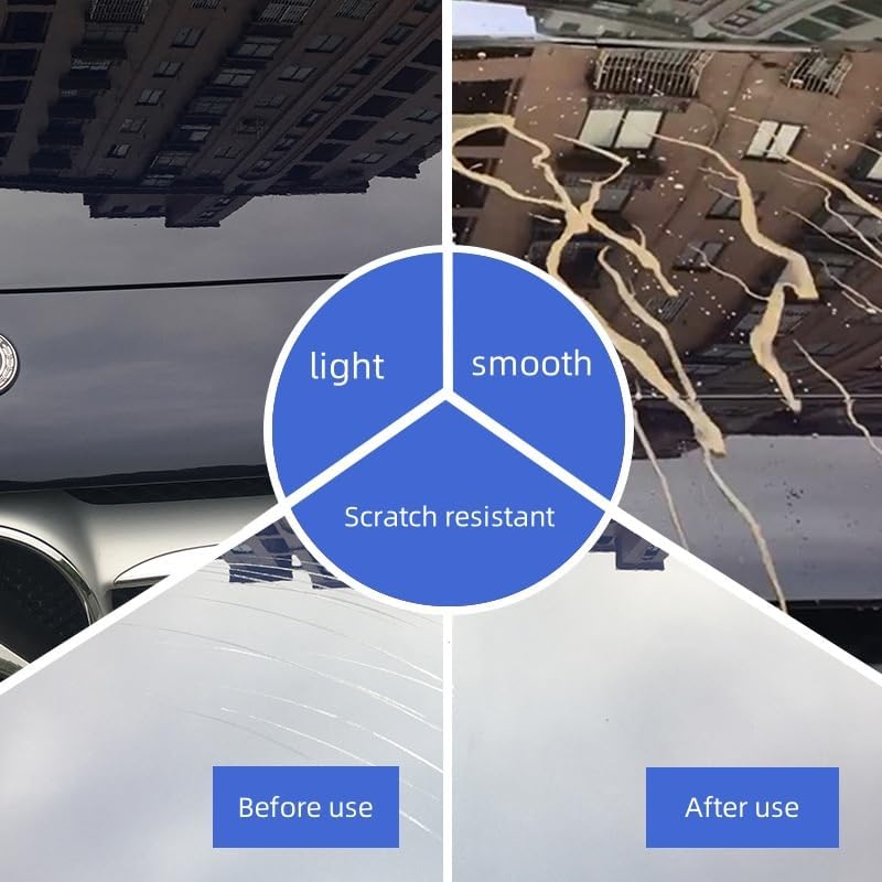 Ceramic Coating Car Nano Graphene Coating Car Liquid Glass Car Coating 10 Years of Long Lasting Protection, High Gloss, Super Hydrophobic, Anti Scratch, Anti Chemical Stain Etching (30ML-9H)
