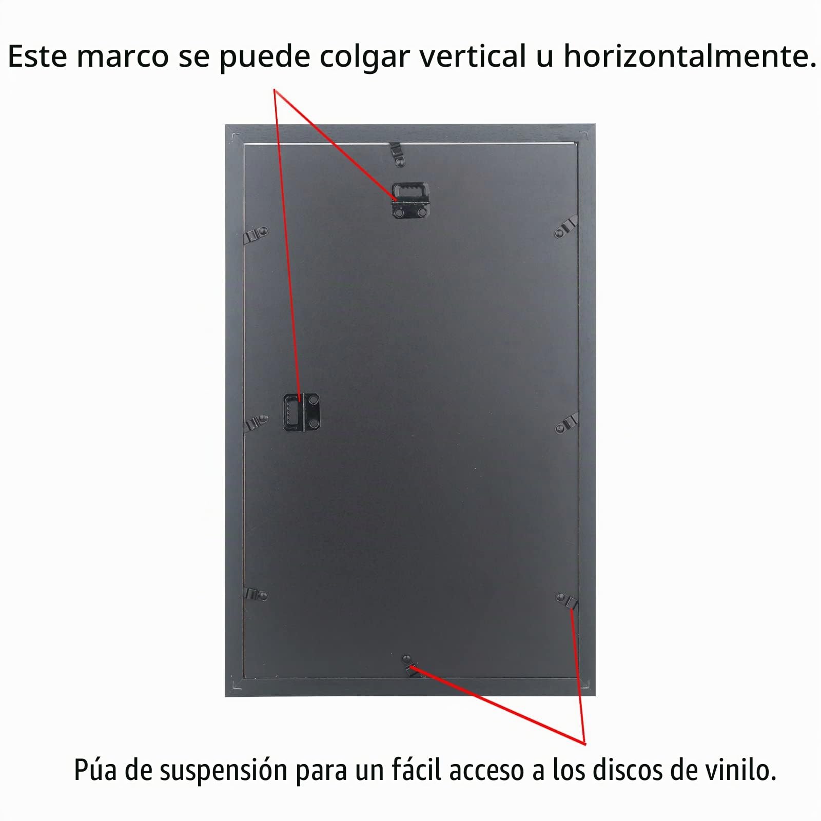 XYFBYSH Marco de disco de vinilo de 12 pulgadas para pared, muestra disco LP de 12 pulgadas y cubierta de 12 x 12 pulgadas, 12 álbumes de música, disco de Jukebox de 12 pulgadas (UX22B1624WW)