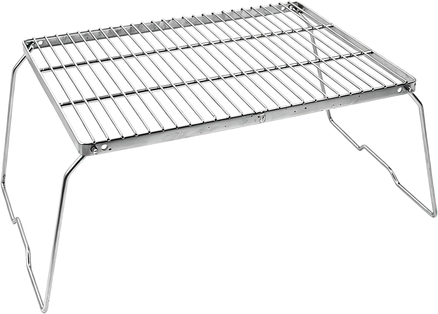 Space Saving Portable BBQ Grills Premium Nonrust Steel Welded Wire Camping Grills for Easy Storage and Transport Portable Rustless Camping