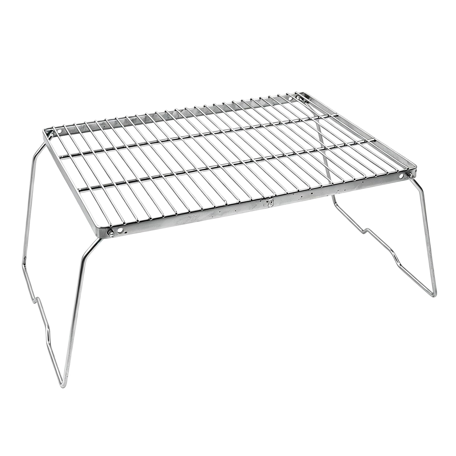 Multipurpose Foldable Nonrust Steel Grills Camping Grills Suitable for Meat Vegetables Seafood and More Even Heat Distribution Grilling Rack