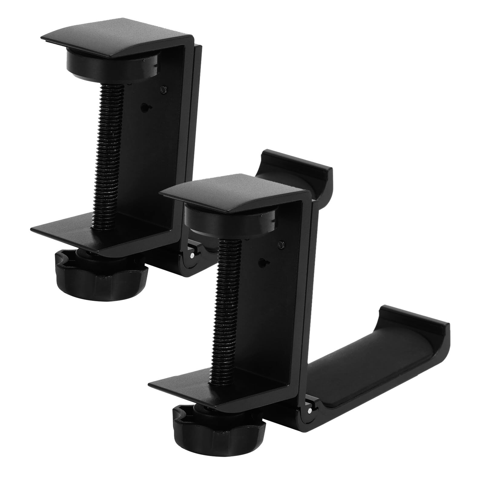 2 Stück Headset-Halterung für Tisch Desktop -Kopfhörerständer Haken für Kopfhörer Kopfhörerhalterständer Kopfhörerständer für Schreibtisch Kopfhörerständerhalter Black