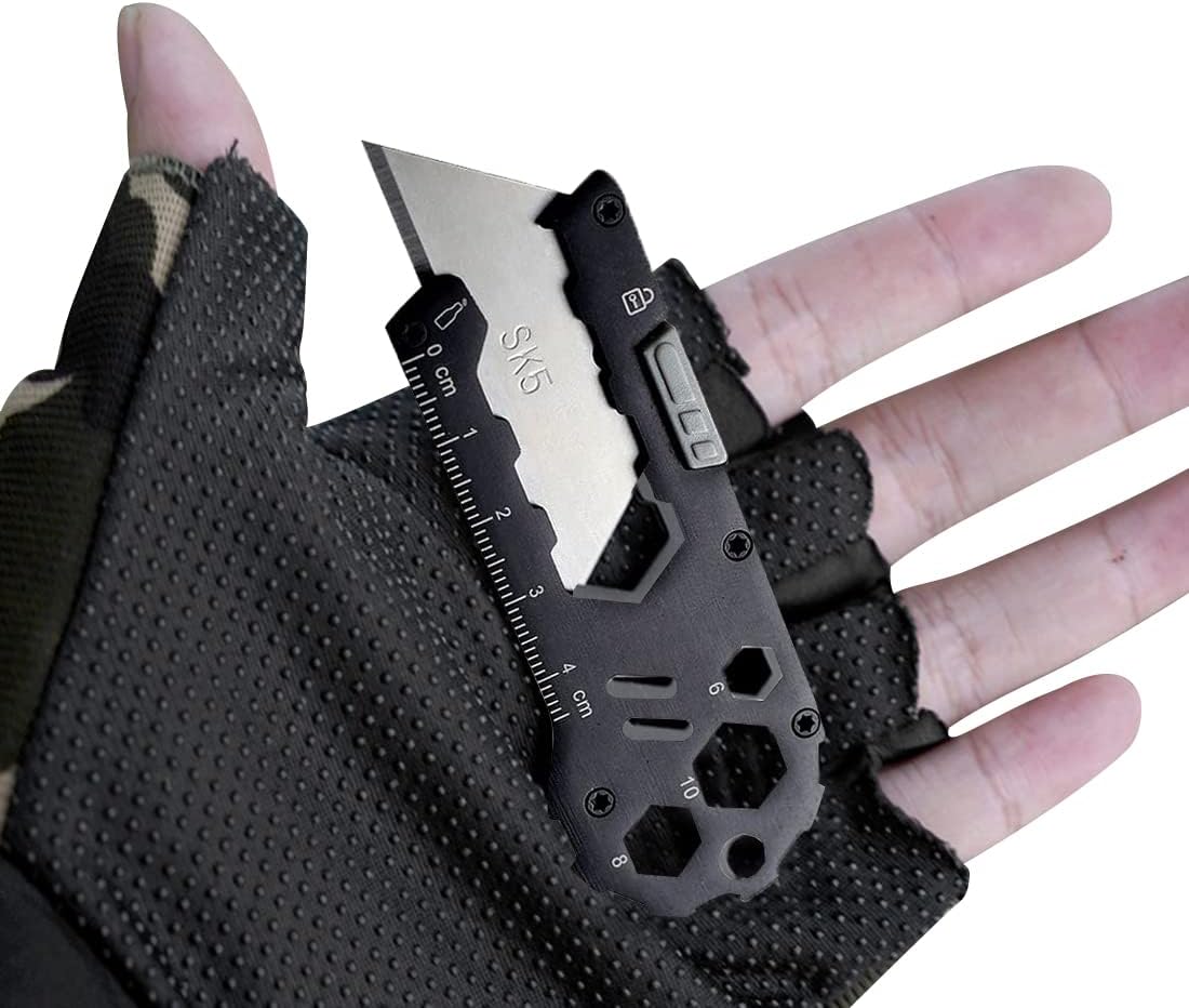 Portachiavi Multifunzione Design Squalo Con Apribottiglie, Cacciavite, Chiave Esagonale, Mini Coltello E Attrezzi Di Sopravvivenza - Foto 2