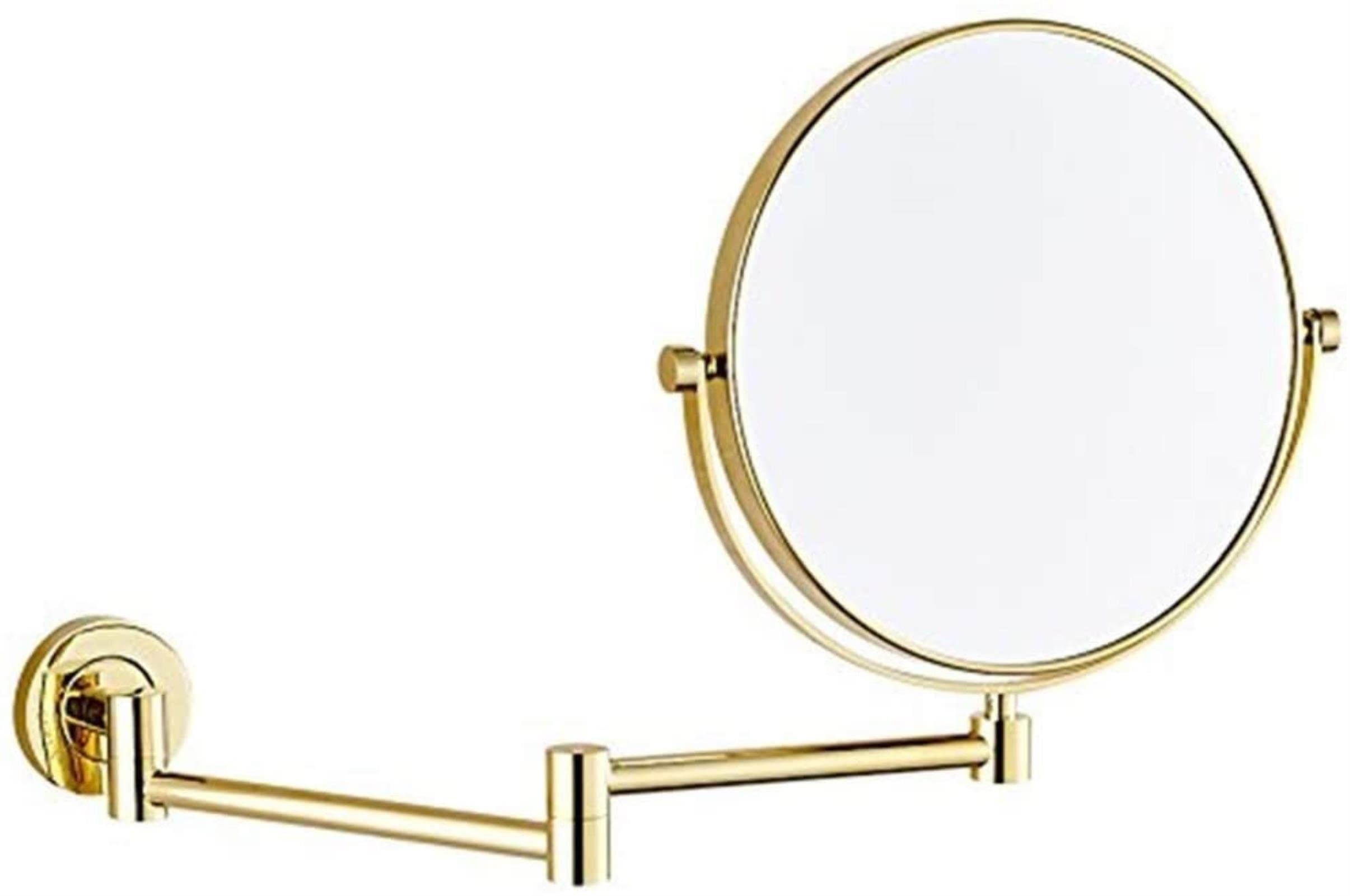Miroir de salle de bain en laiton doré chic extensibe