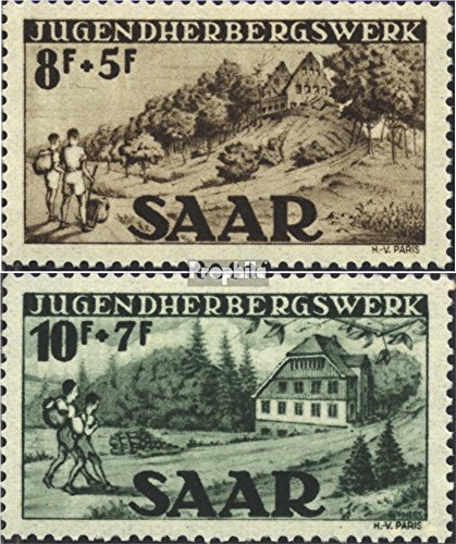 Sellos de Saarland 262-263 coleccionismo de alta calidad certificado Prophila 1949