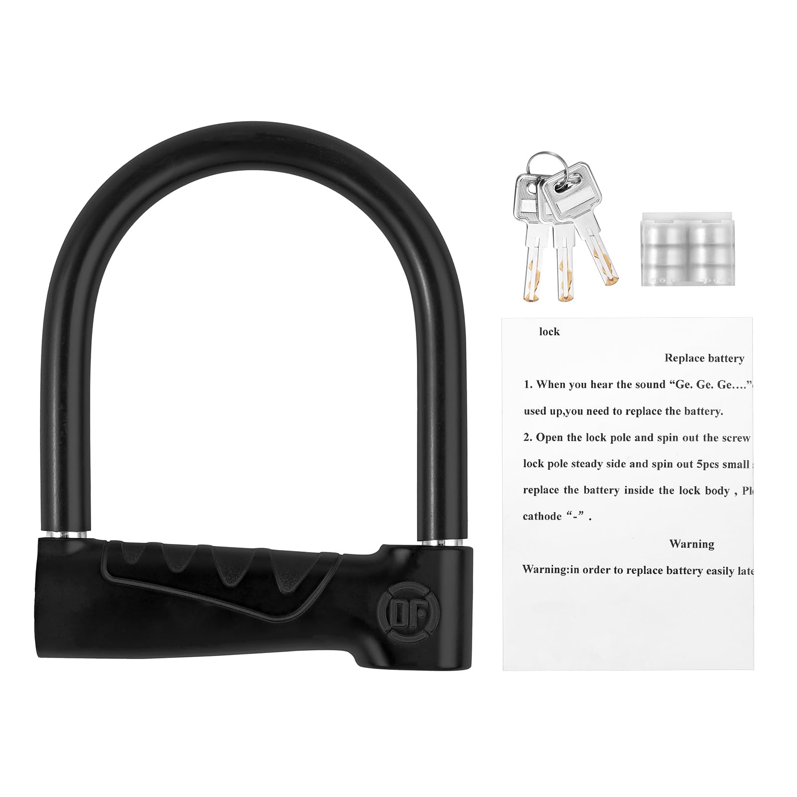 EYPINS Bügelschloss Alarm 110dB, 16mm Schweres Fahrradschloss Motorradschloss | 20T Hydraulische Zange widerstehen | wasserdicht Schloss für E-Scooter, Motorrad, Fahrrad, Roller mit 3 Schlüssel