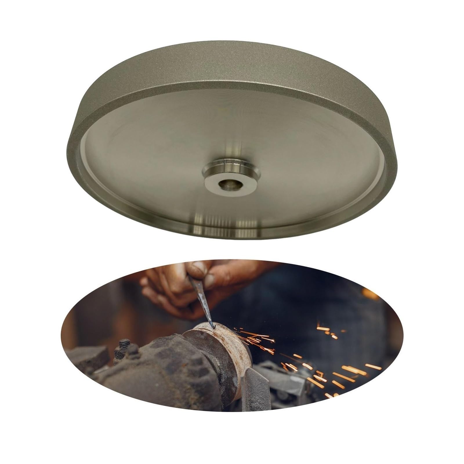 Meule 8" grain 180