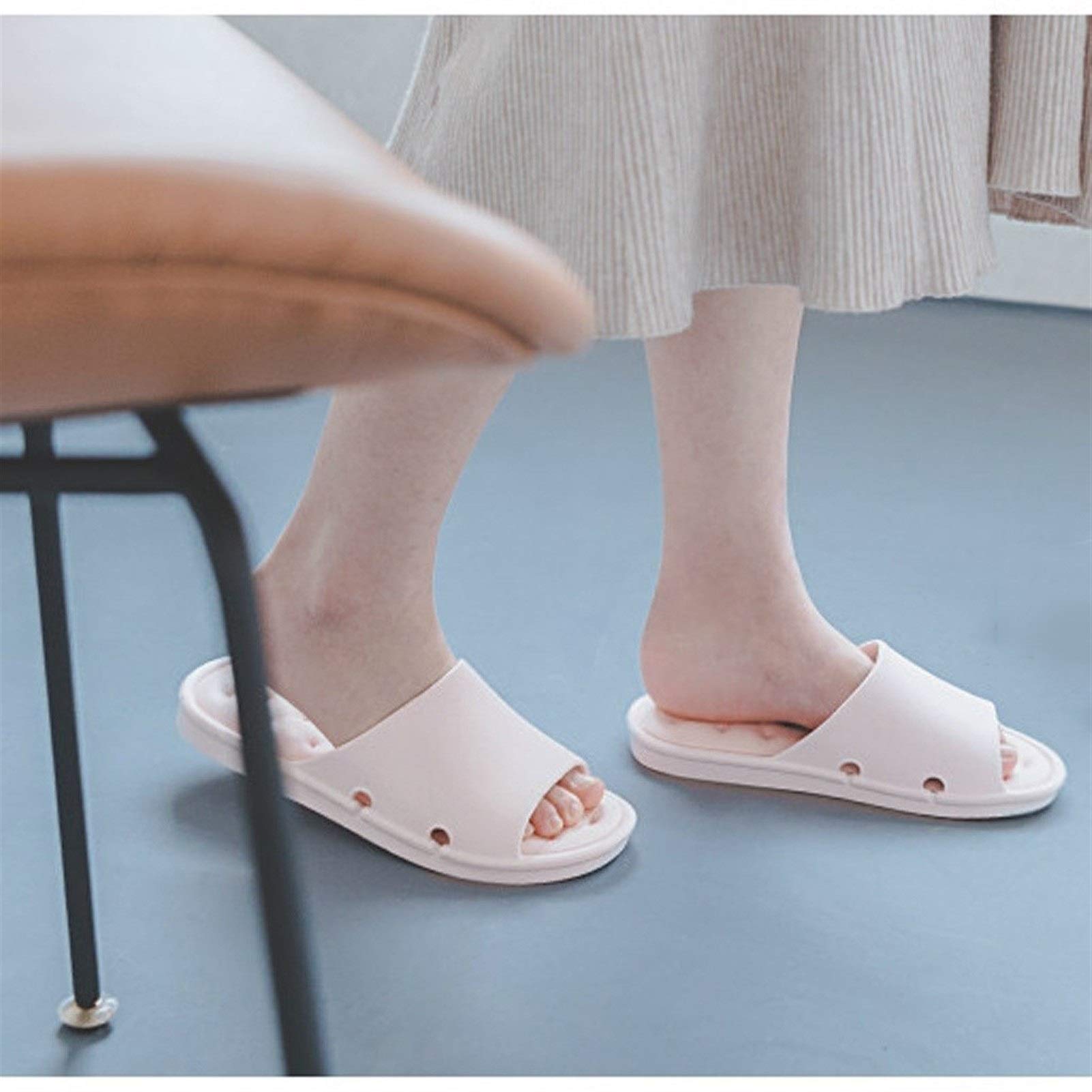Casa Pantuflas Sandalias Ducha Sandalia de los Deslizadores de Secado rápido Baño Zapatillas Zapatillas Suavemente único Punta Abierta de Zapatillas de casa Zapatos de Playa