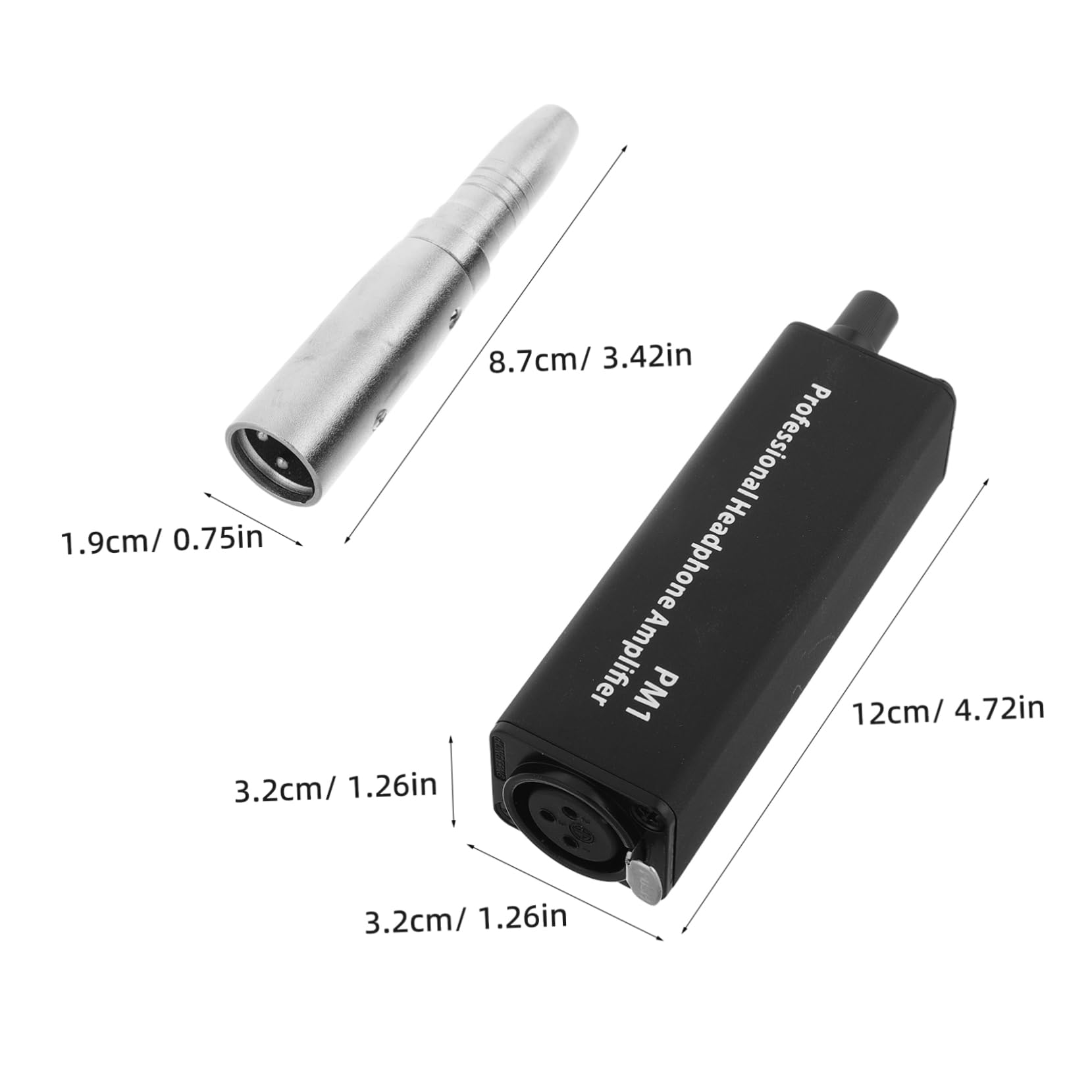 SEWACC Convertidor Amplificador De Auriculares Portátil Canal Potenciador De Auriculares para Reproductores Sonido Estéreo Potente para Compatibles y Teléfonos Interruptor De Ganancia