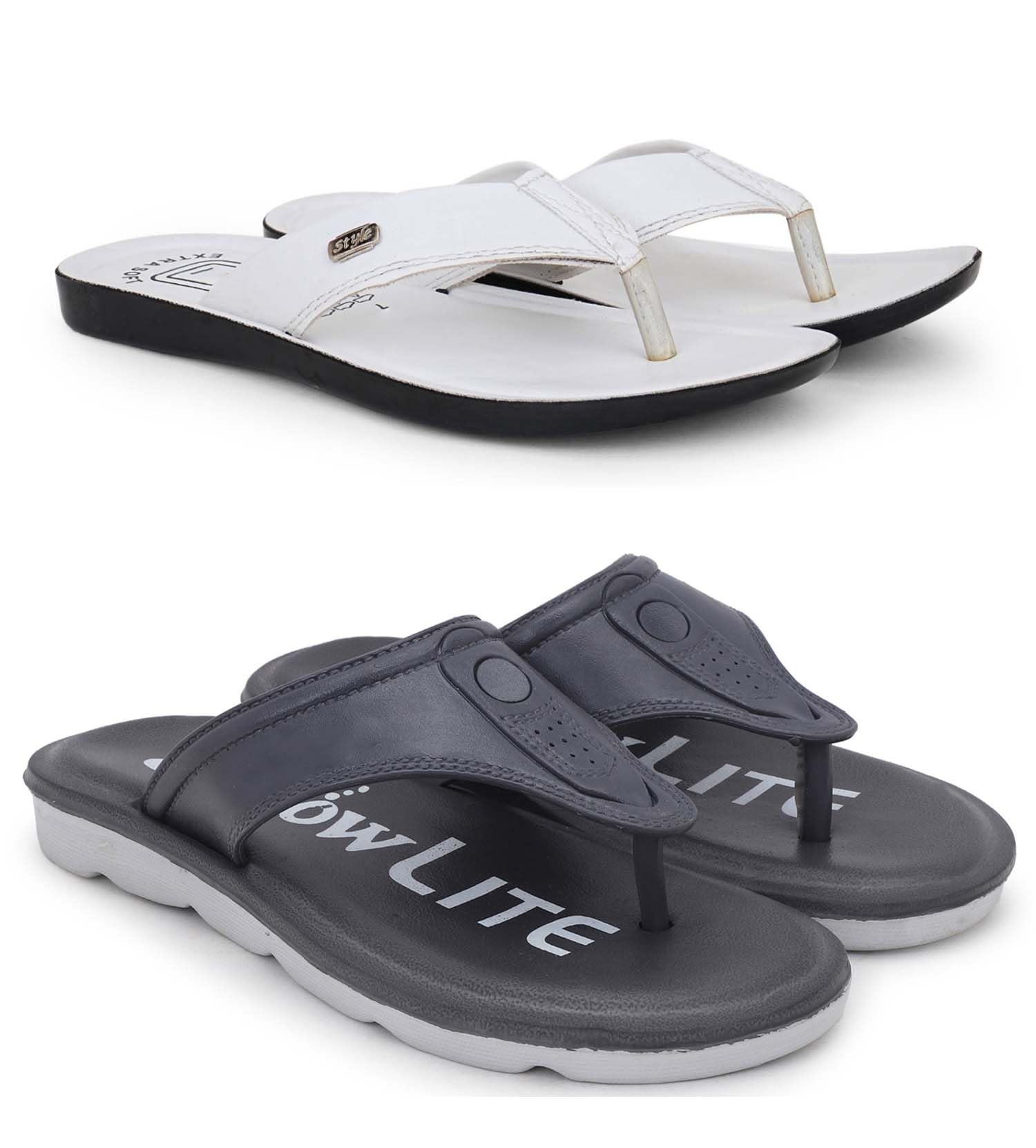 pampy angel Slipper/Flip Flops/Slides/Clogs/Sandals for Men, Comfortable & Light Weight| Stylish & Anti-Skid | Casual Waterproof & Everyday Flip Flops for Men & Boys Combo Pack of 2-picture-28