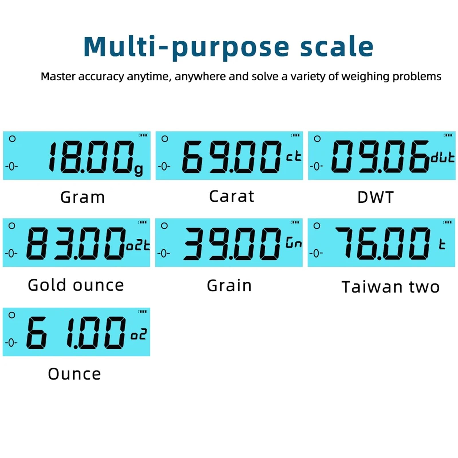 1000g/0.01g Bilancia Elettrica Ad Alta Precisione Portabl Digitale LCD Bilancia Elettrica Bilancia for Gli Alimenti Gioielli In Oro Tè strumenti di pesatura,Giardino,Prato,Interno,Uso esterno