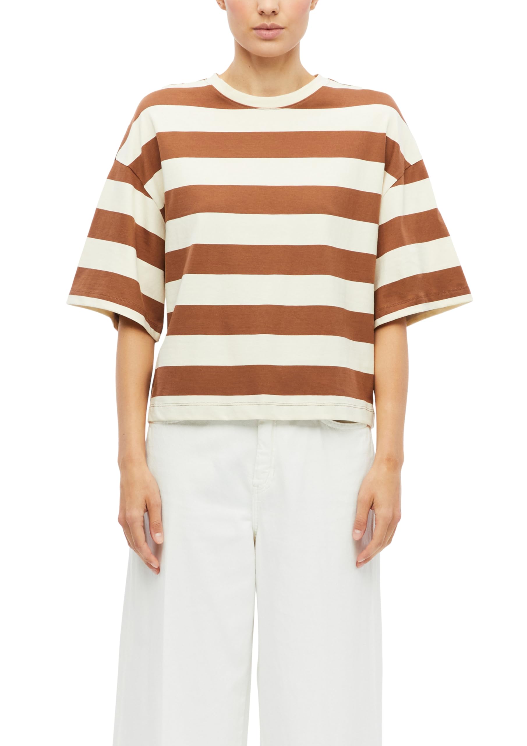 s.Oliver Women's 2182260 T-Shirt, Brown, 14