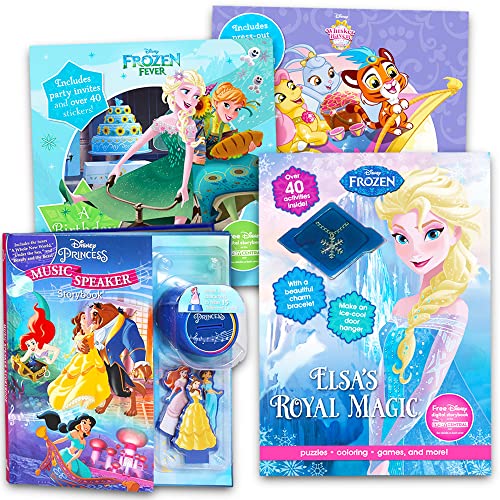 Disney Frozen Coloring Book Super Set - 3 Deluxe Disney Coloring and Activity Books with Frozen Stickers and Extras (Super Set)