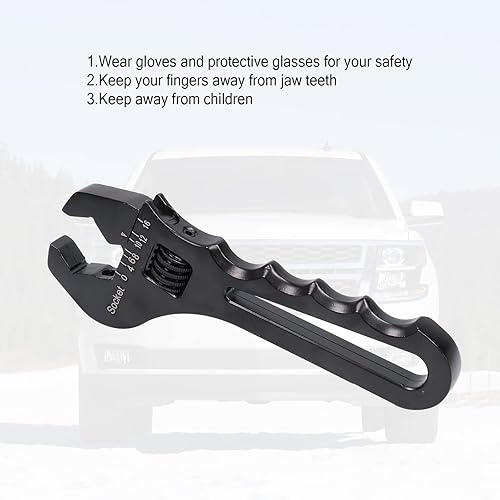Miniatura 6 de Llave de montaje de manguera AN, 3AN-16AN ajustable, llave de aluminio ligera