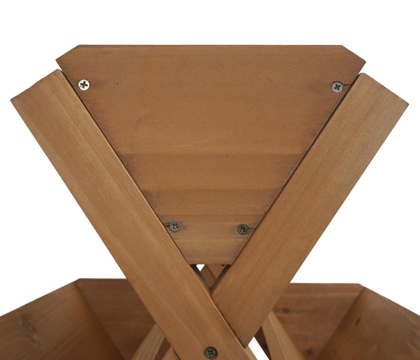PROREGAL Pflanztreppe |HxBxT 56x56x70cm | 5 Kästen Outdoor Holz FSC® | Natur | Blumenregal Kräutertreppe Pflanzkübel Hochbeet
