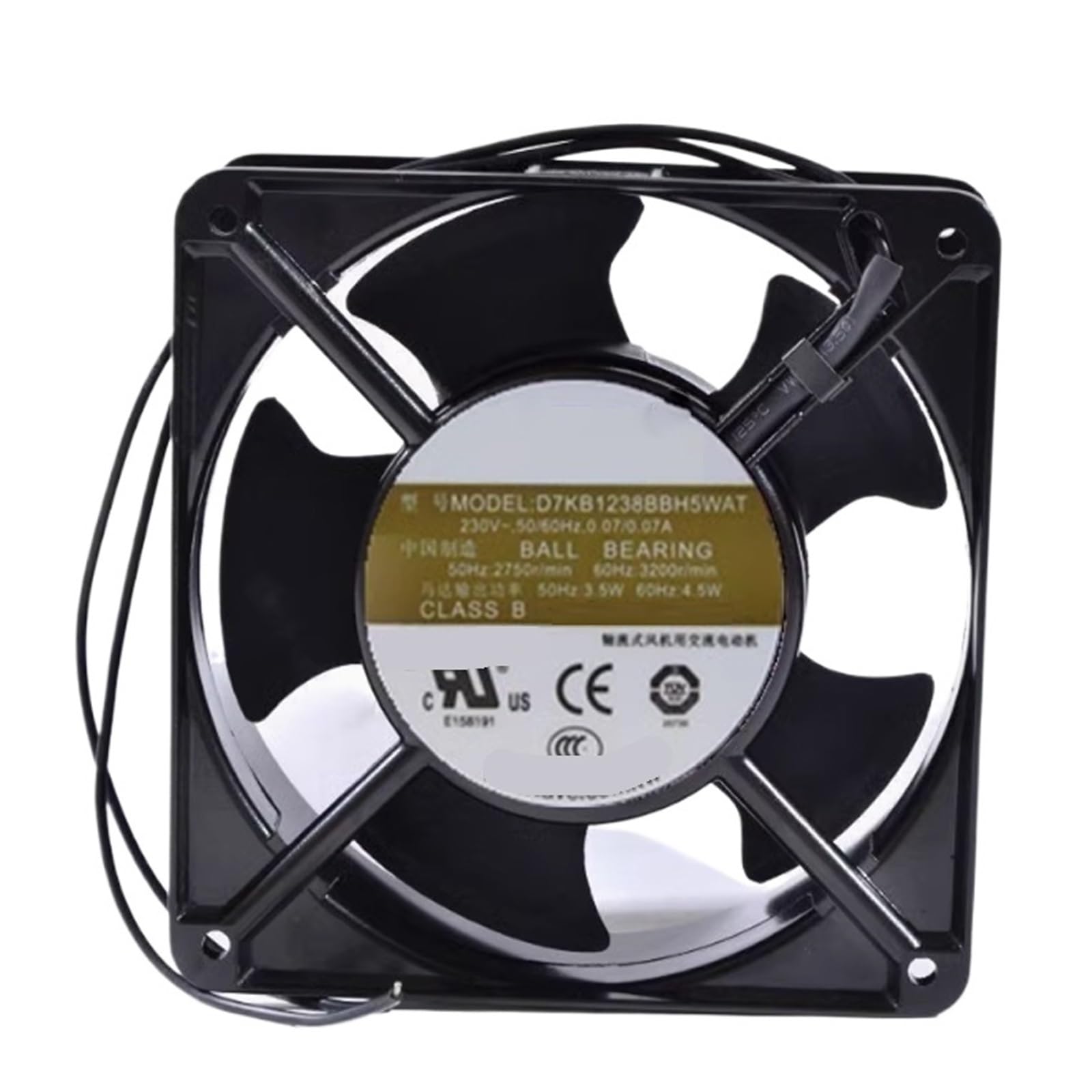 YMUGUEGH D7KB1238BBH5WAT 12038/220V 0.7A Cooling fan