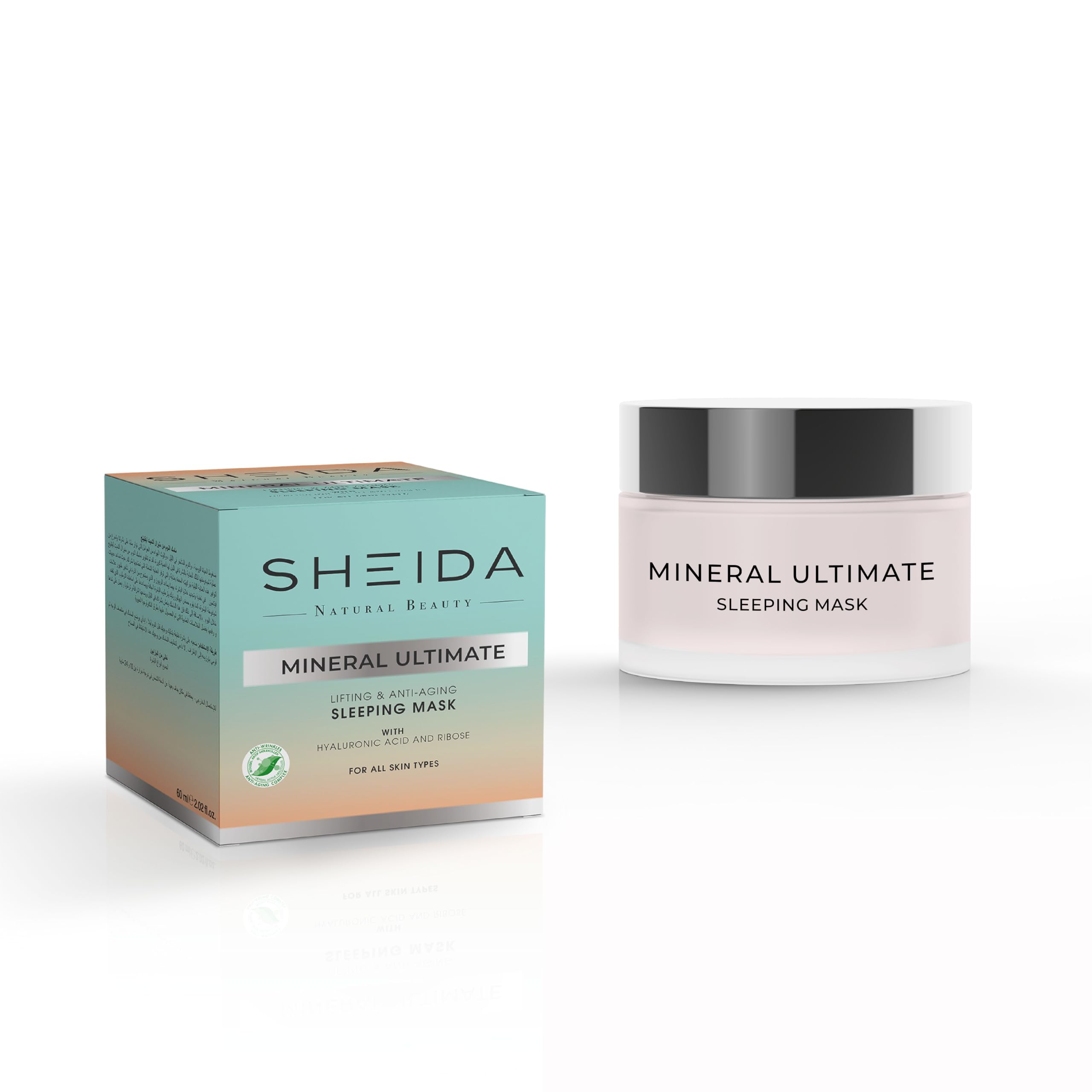 Sheida Mineral Ultimate Toparlayıcı Uyku Maskesi 60 ml – Gece Boyu Nemlendirici, Cilt Sıkılaştırıcı ve Yaşlanma Karşıtı Bakım Maskesi