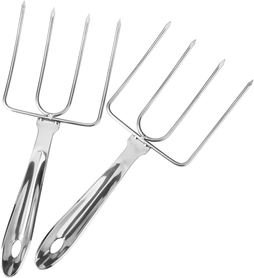 Flytt Stainless Steel Turkey Lifter Fork,Set of 2,Silver