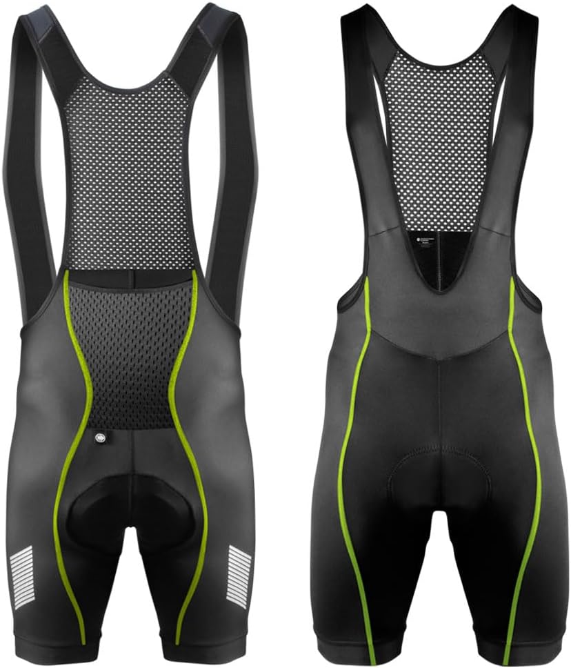 AERO|TECH|DESIGNS | Men's USA Elite Padded Cycling Bib-Shorts | Performance Long Distance Bib | Made in USA