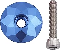 Vista 7 de NUEAYMS Espacio de auriculares con parte superior de vástago, tapa de aluminio para auriculares de bicicleta, cubierta de vástago de bicicleta