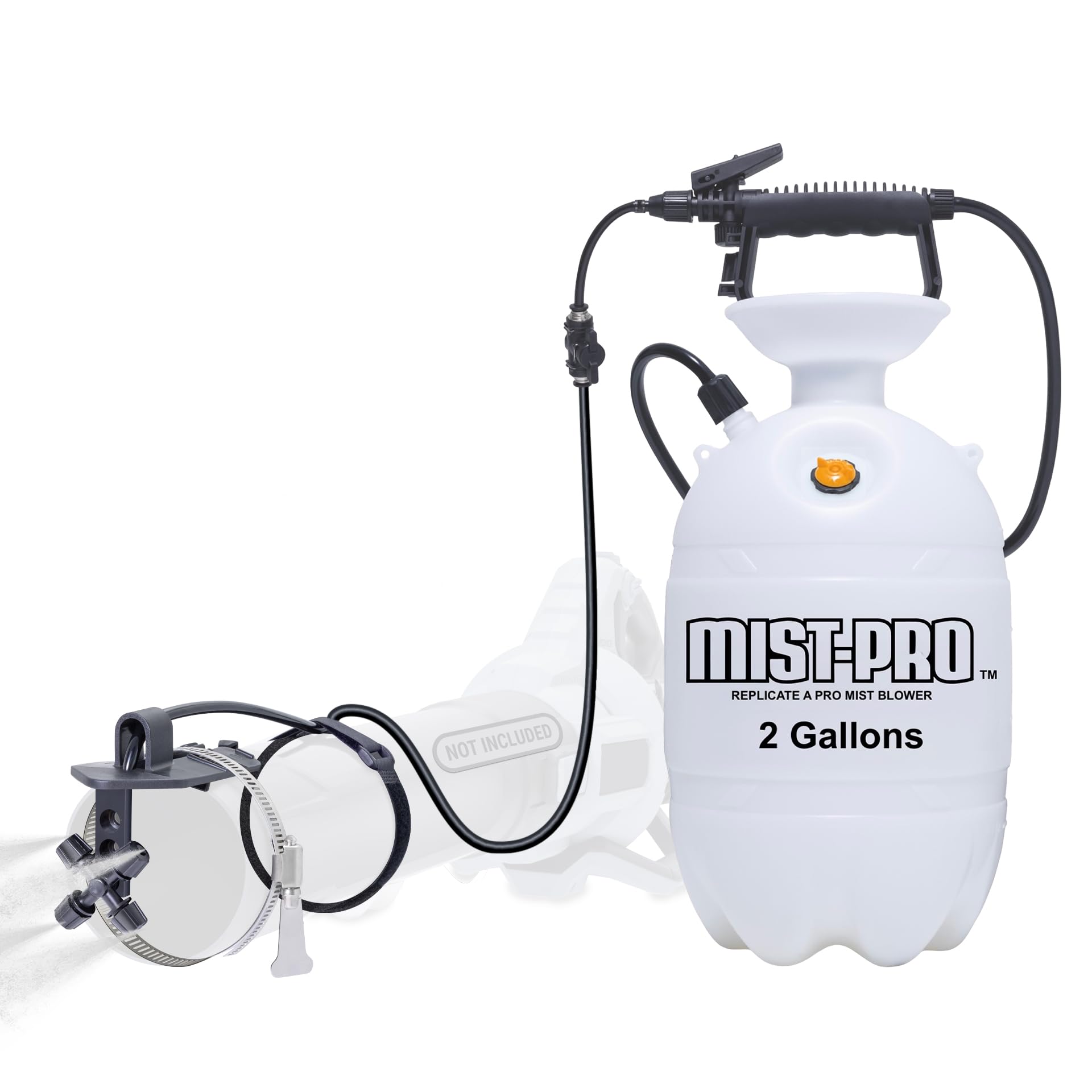 Pesticide Sprayer | Insecticide and Mosquito Mister System | Pest Control System for Fleas, Ticks, and Mosquitos | Kit + Tank Sprayer