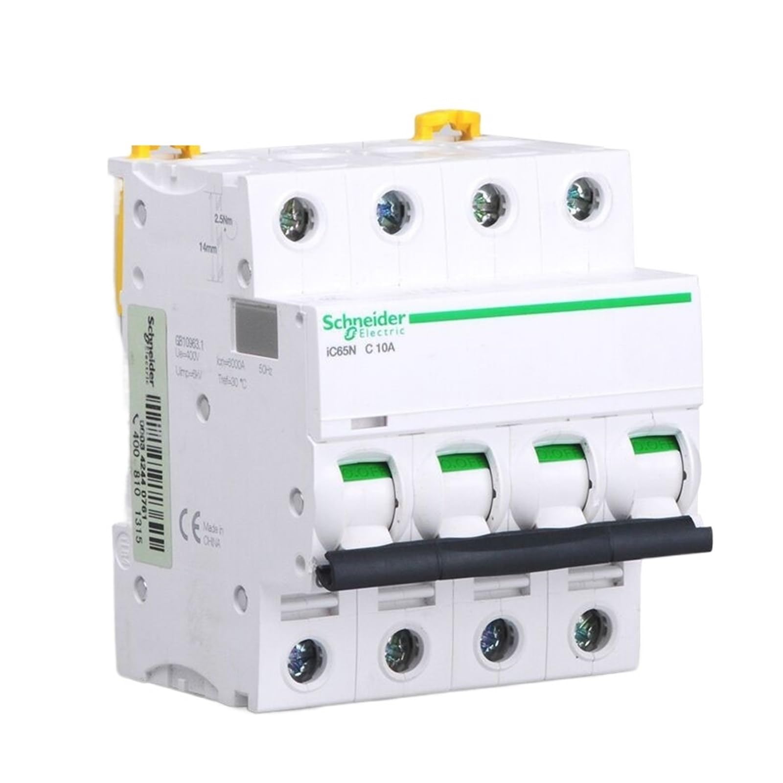 Disjoncteur électrique iC65N 4p Type C 63A pour tableau modulaire