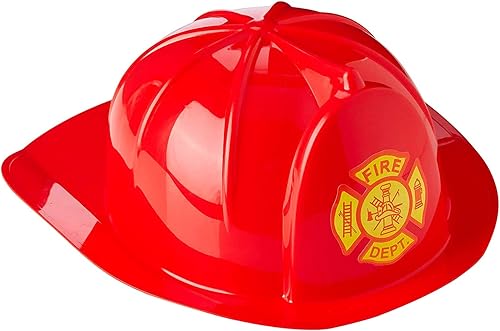Dress Up America Casco de bombero - Sombrero de bombero para niños - Accesorio de disfraz de bombero - Talla única