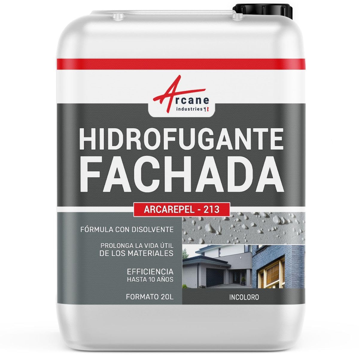 Hidrofugante con disolvente para muros, fachadas, estuco, ladrillos y yesos: IMPERFACADE - - ARCANE INDUSTRIES