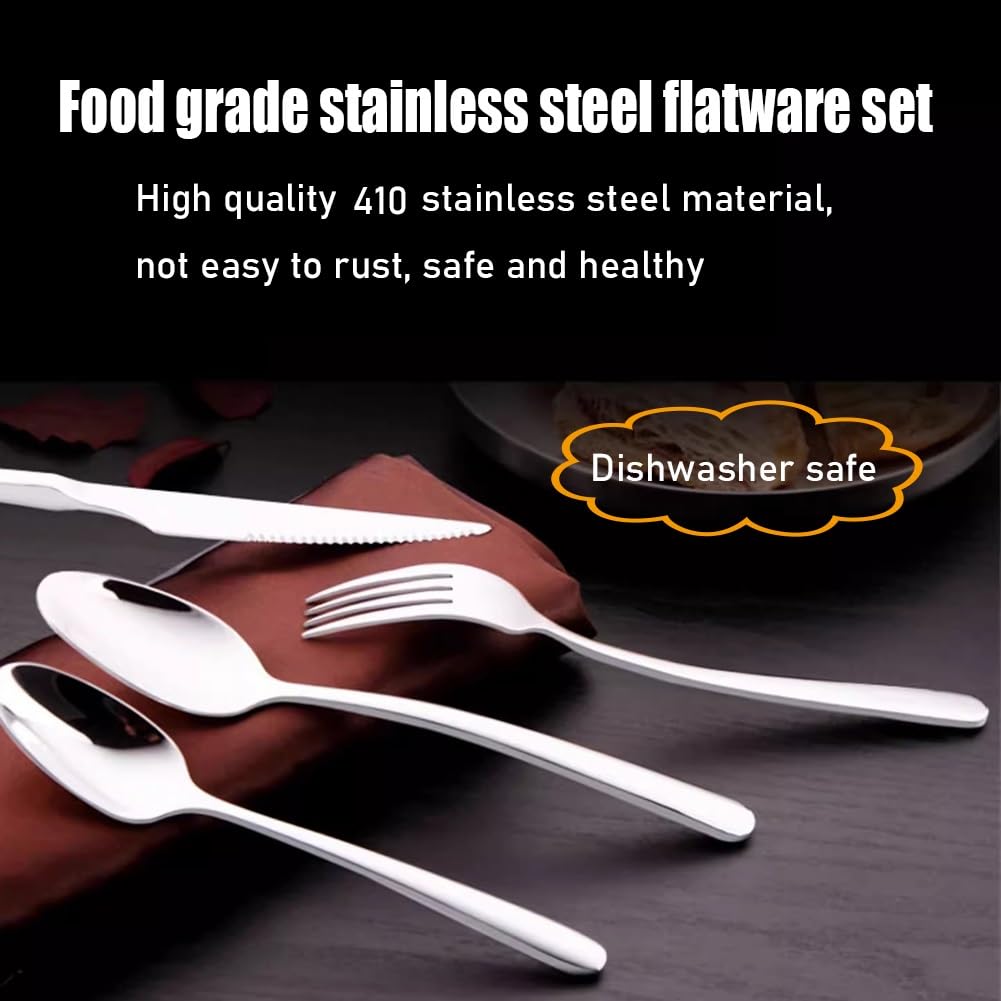 Amazon｜カトラリーセット シルバー銀食器セット、食品グレードの