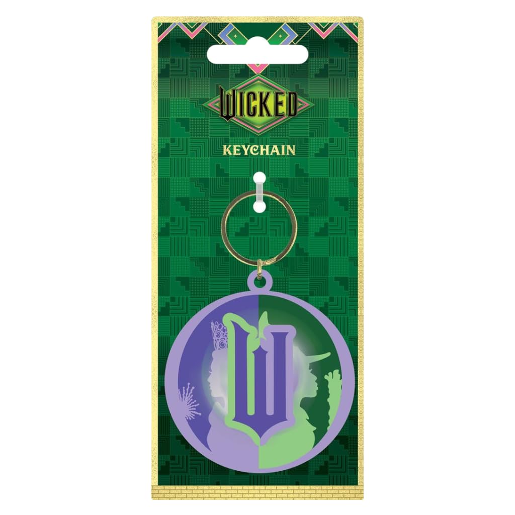 Pyramid International Wicked Logo Keyring Rubber Keychain Fob Fidget Spinner