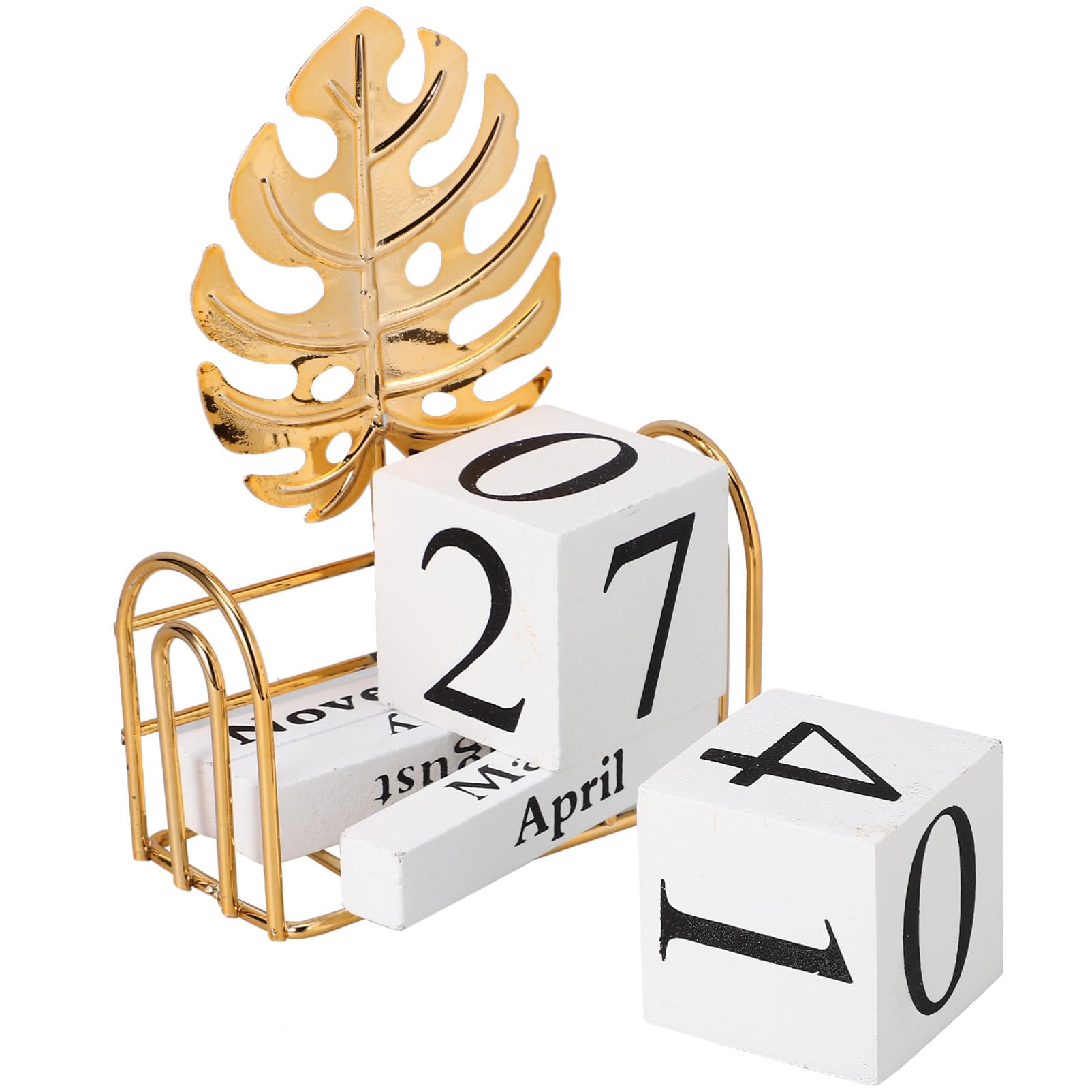 Sosoport 3 Ensembles Décoration De Calendrier En Bois Annuel Calendriers Sur Tableau Calendrier De Bureau Clair Calendrier Flip Debout Calendrier Flip Block Date Du Mois Blocs Le Fer