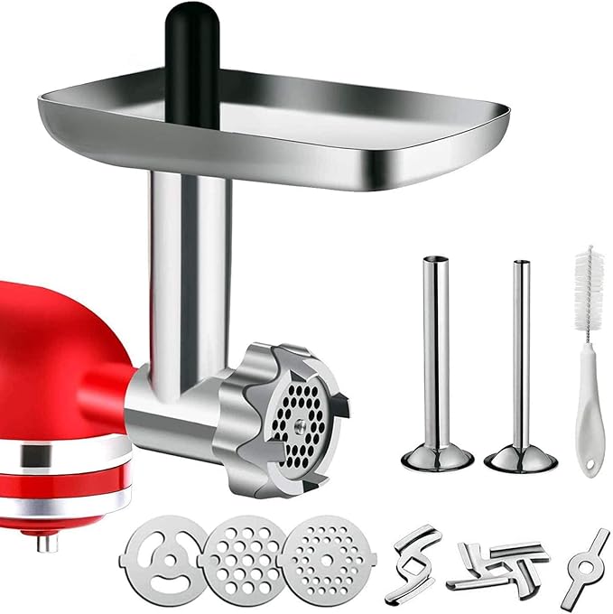 Metal Food Grinder Attachment, GTING Meat Grinder