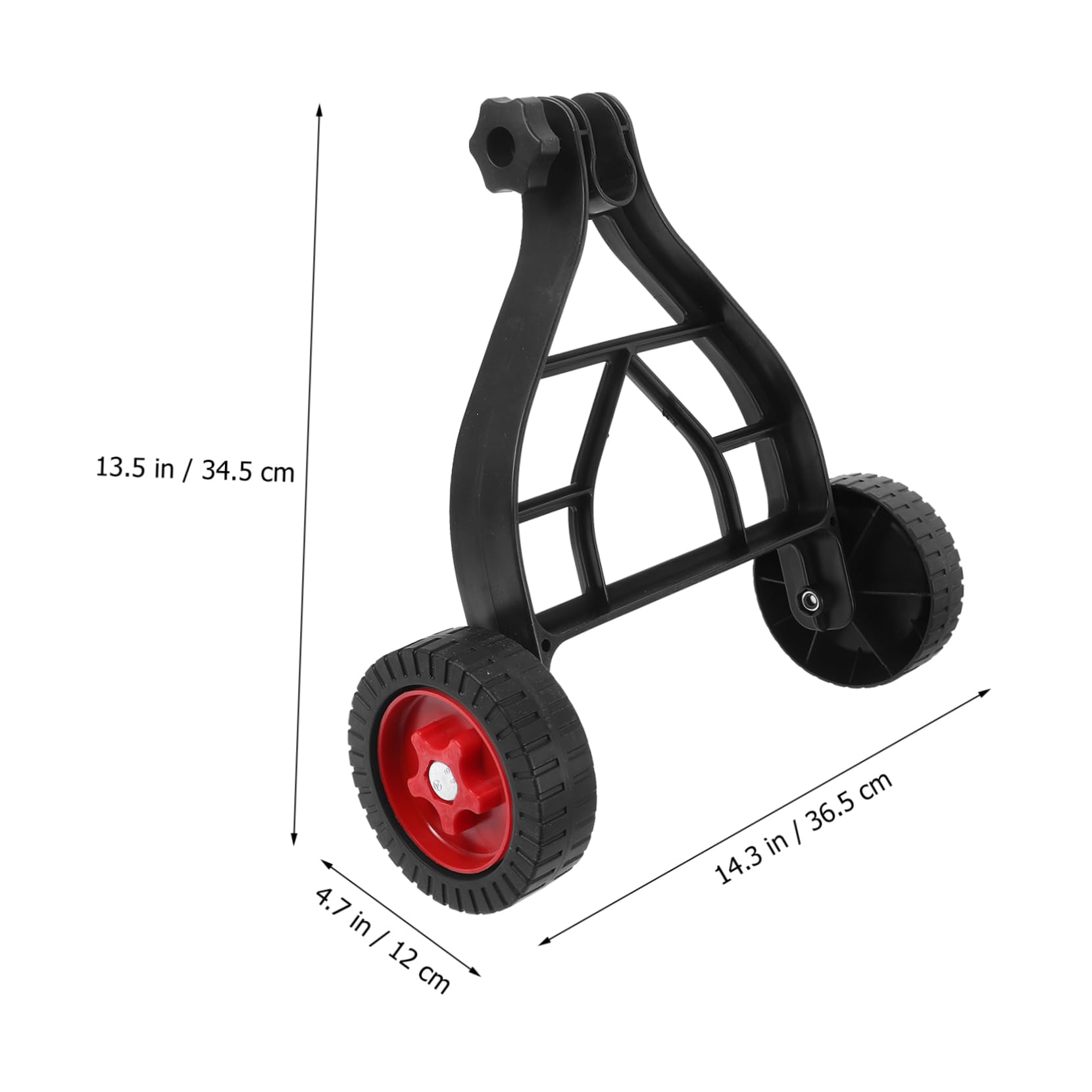 iplusmile Ruota Di Supporto Per Tosaerba a Spinta in Gomma Resistente Struttura in Acciaio Inox, Ricambio Per Carrelli Da Giardino e Utensili Multiuso, Facile Da Installare Per Manutenzione Prato