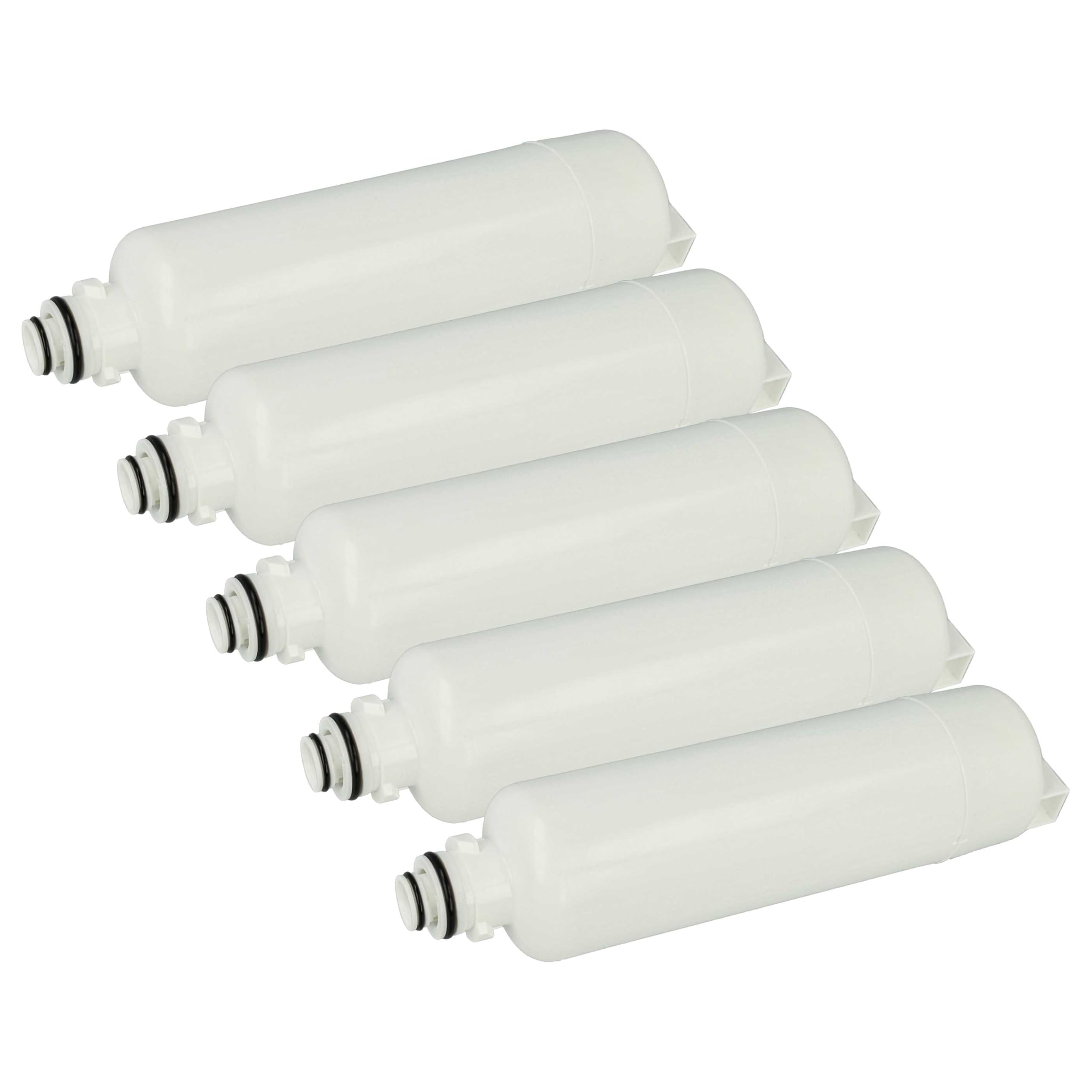 vhbw 5x cartuccia filtro per l'acqua compatibile con Siemens IQ 500 KAS3GAIZOM/O1, KF36DPPEA/O1, KAZ0DVI30/11, KF96DPPEA frigorifero