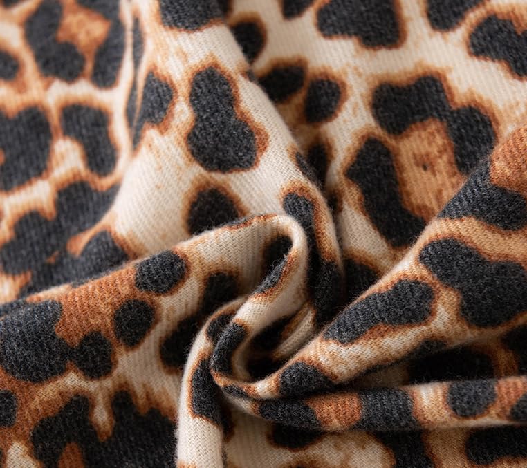 Winter-Leopard-Print-Scarf for Women Men - Cold Weathe Soft Warm Shawls Scarves(74.8''*23.62'')2
