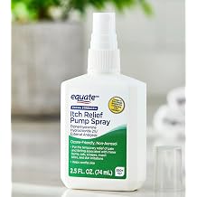 Equate Extra Strength Itch Relief Pump Spray for Skin Irritation, 2.5 oz Pack 2