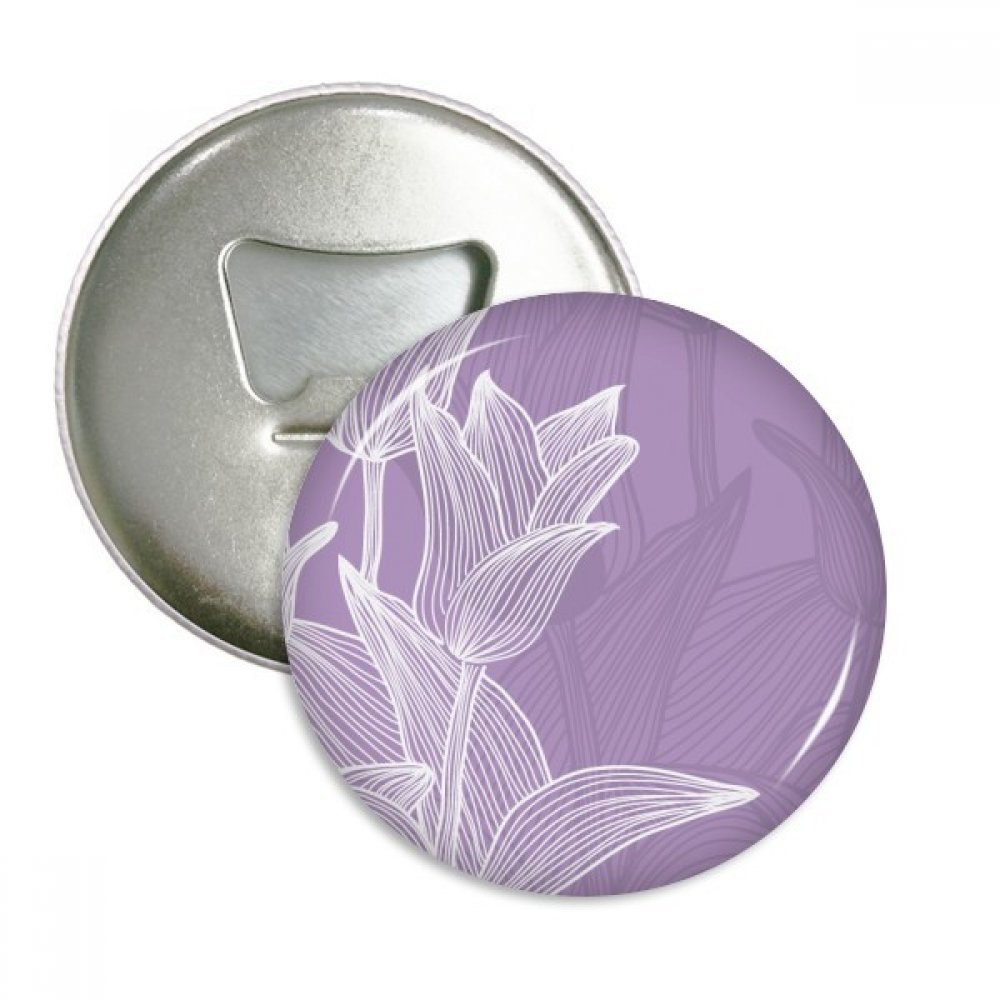 Aimants pour réfrigérateur bouton d'insigne tulipe ronde