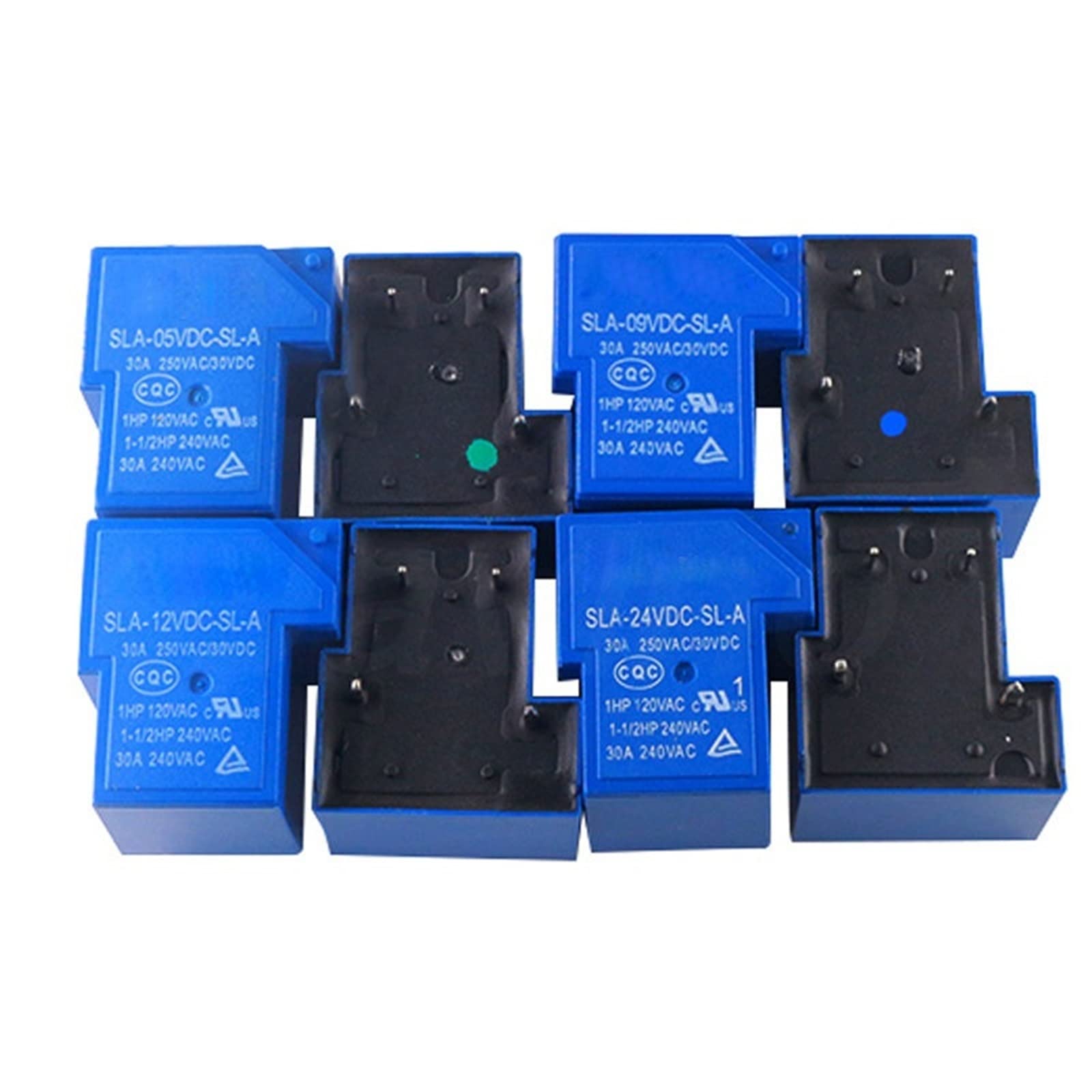 VDOQTLJT 10PCS Power relays SLA-05VDC-SL-A SLA-09VDC-SL-A SLA-12VDC-SL-A SLA-24VDC-SL-A 5V 9V 12V 24V 30A 4PIN T90