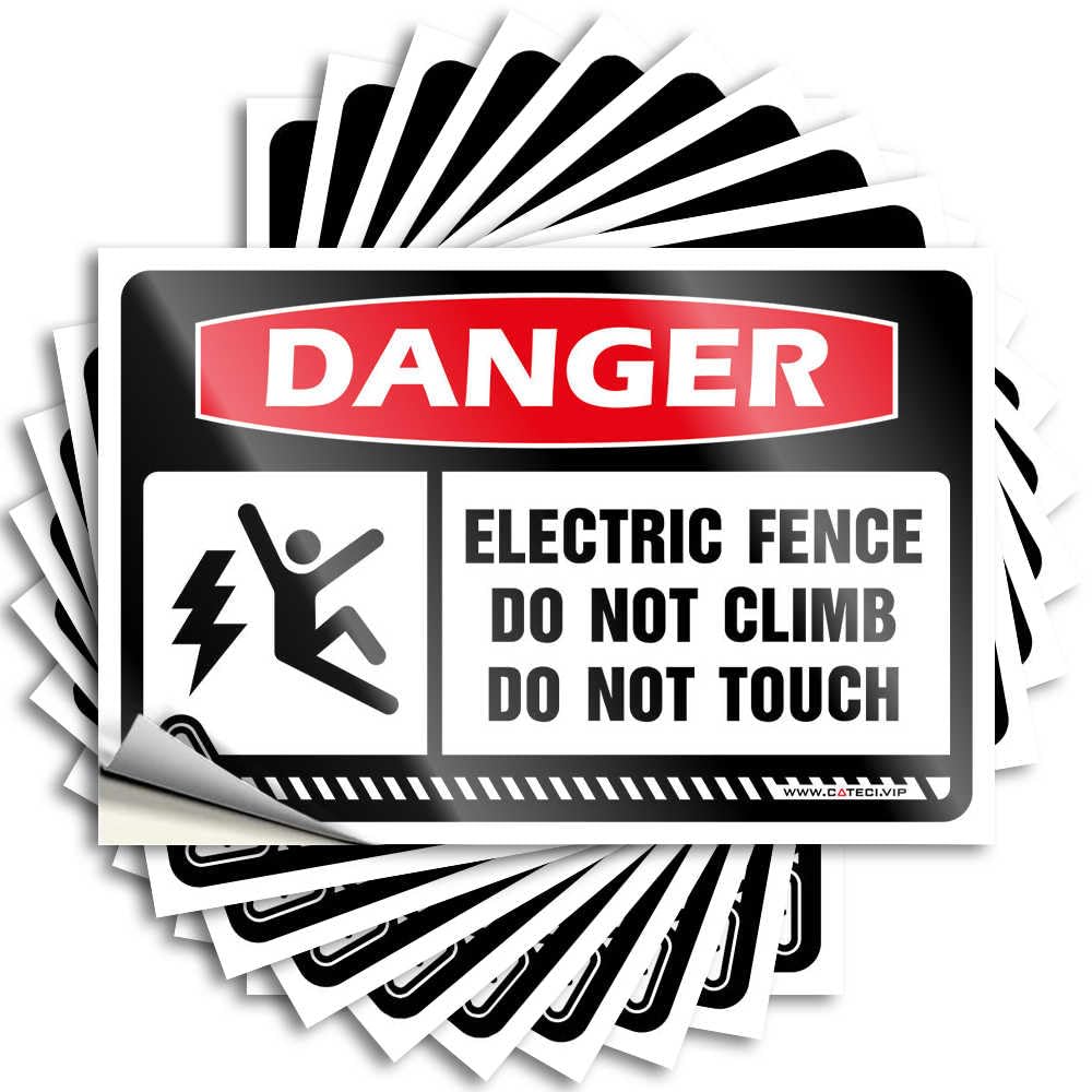 Girly Bottle Tattoo | Danger Electric Fence Do Not Climb Crazy Durable Vinyl Sticker Easy Apply for Thankful(12X18CM)