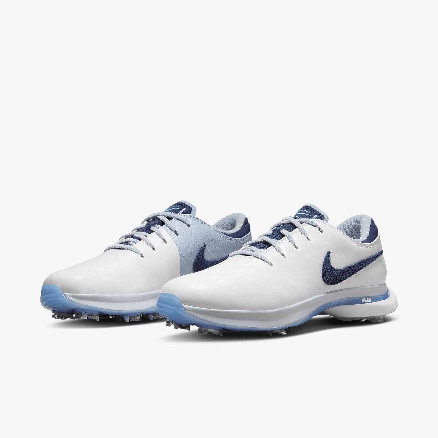 Nike Air Zoom Victory Tour 3 NRG Golf Shoes (FV5288-100, White/Aquarius Blue/Light Armory Blue/Midnight Nav) Size 7.5 - Image 5