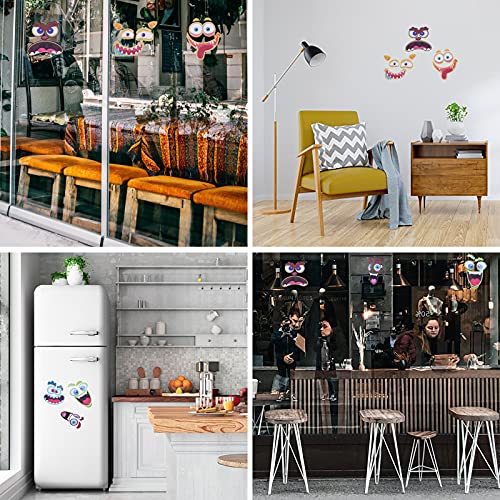 Kisangel 2 sets Halloween pompoen gezicht stickers pompoen decoreren stickers voor feest - Image 7