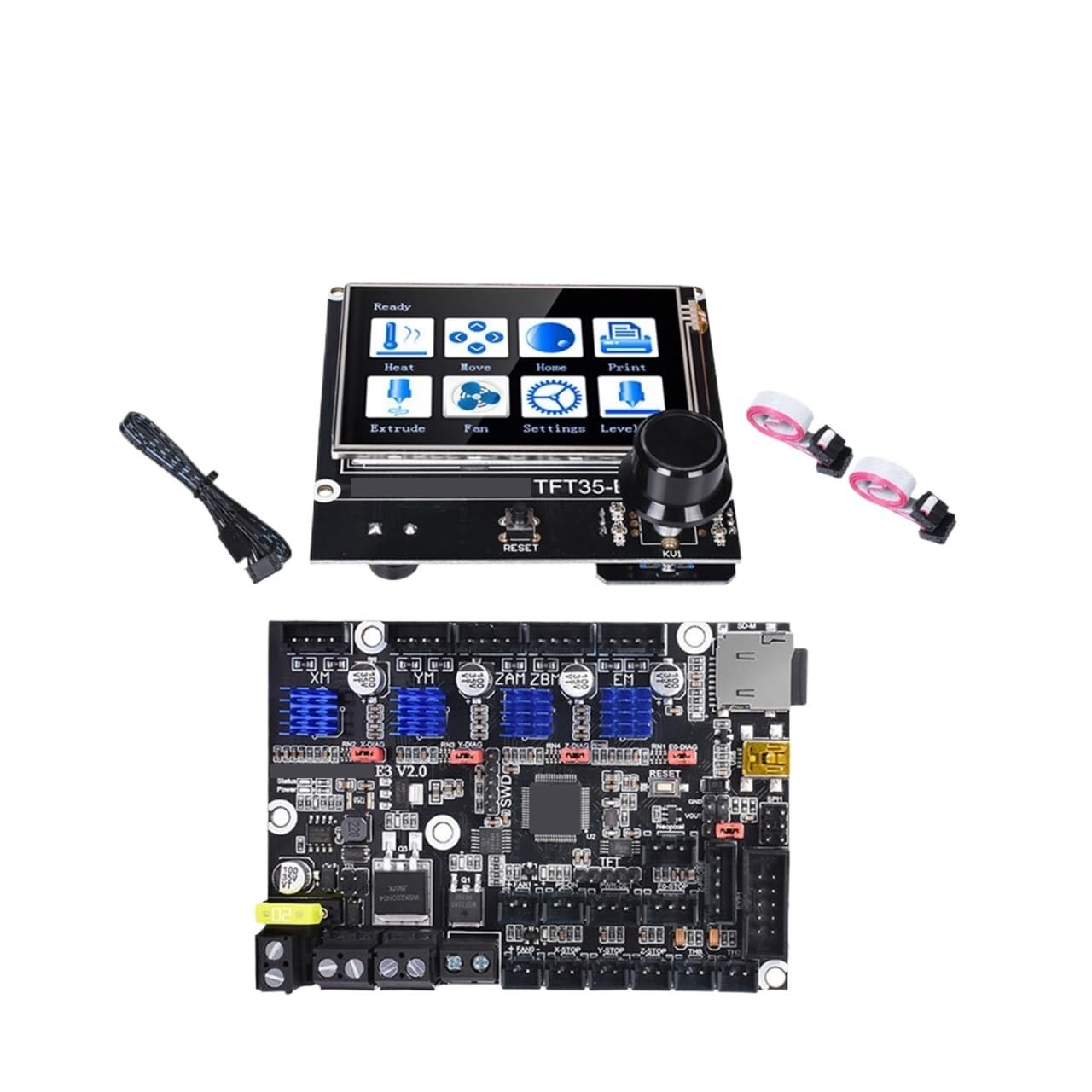 Supprimer le bruit de l'imprimante 3D MINI via carte E3 V3.0 compatible écran tactile TFT35