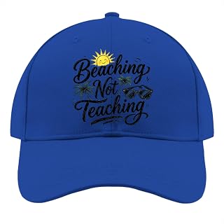Beaching not Teaching Cute Baseball Hats for Womens Light Weight Cap