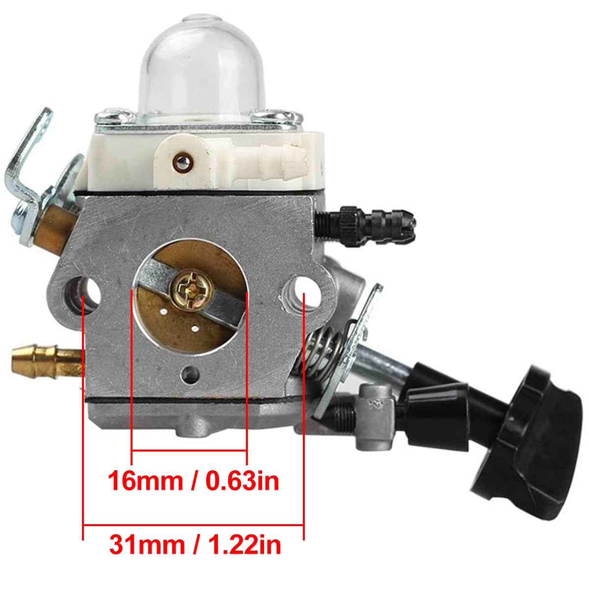ZAMDOE Vergaser für Stihl SH56 SH56C SH86 SH86C BG86 BG86CE BG86Z BG86CEZ Gebläse ersetzt C1M-S261B 42411200616 4241 120 0616, mit Luftfilter, Zündkerze, Kraftstoffleitung, Kraftstofffilter