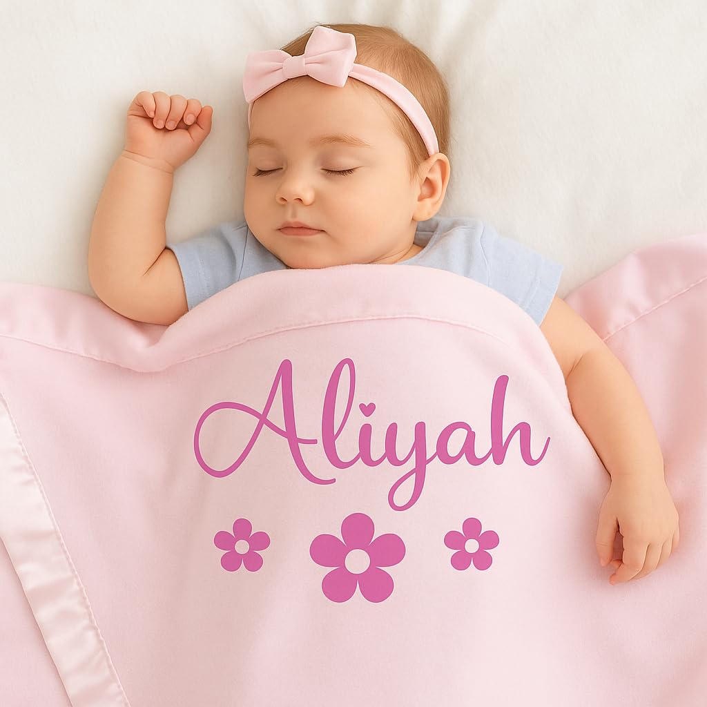 Personalized Boho Rainbow Baby Blanket With Name - Custom Flannel Blanket For Newborn Gift, Baby Shower - View #8