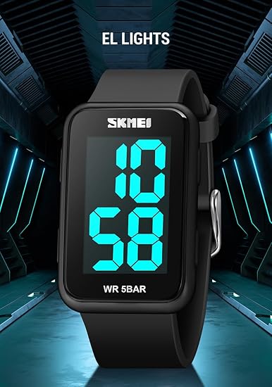 Gosasa Orologio digale a LED con quadrante grande, data