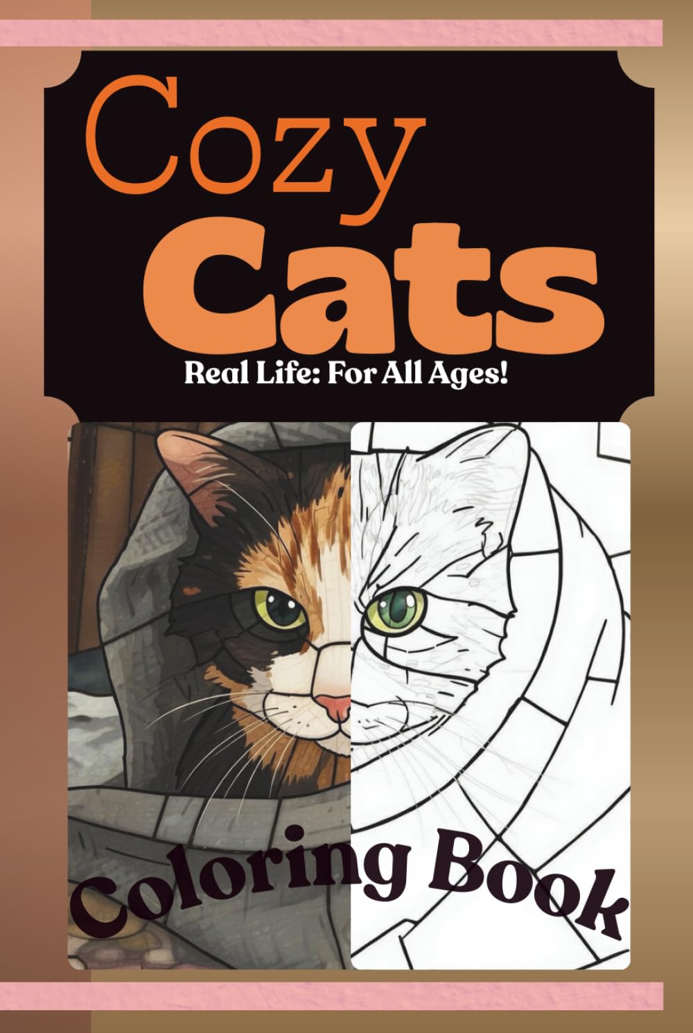 Cozy Cats Coloring Book: Real Life Relaxation Destress Cute Cat For All Ages