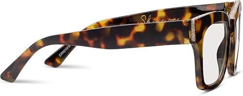 Miniatura 4 de Peepers by PeeperSpecs - Lentes de lectura Shine on Focus para mujer, cuadrados, con filtración de luz azul, Marrón, 53 mm