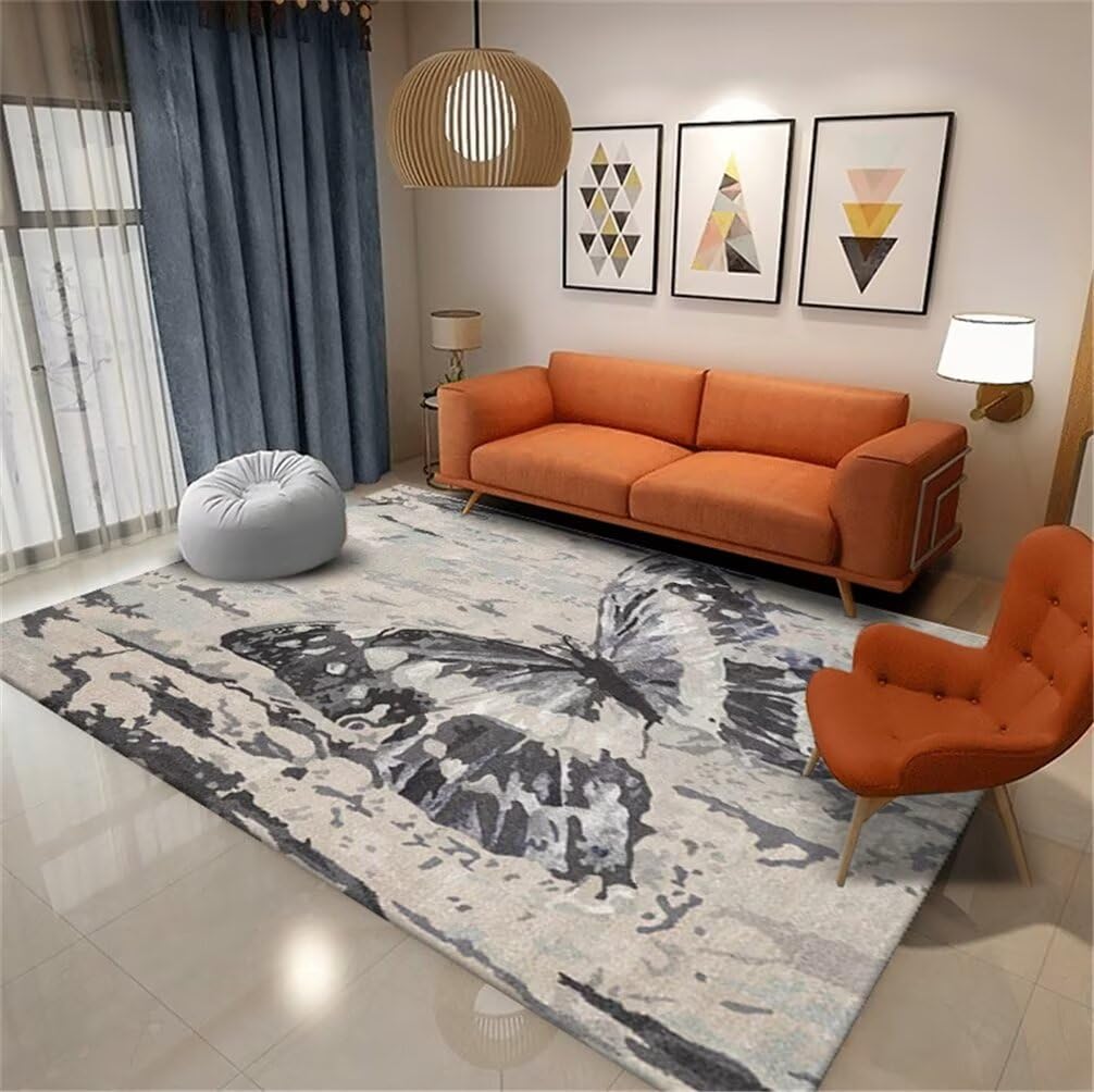 Tapis prière enfant gris durable et lavable pour grand salon