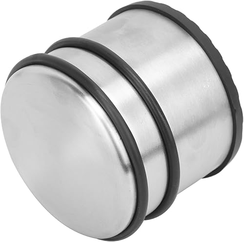 Miniatura 3 de Paquete de 4 topes de puerta de acero inoxidable de 3.54 x 3 pulgadas, topes de puerta de piso de alta durabilidad y seguridad, topes de puerta con