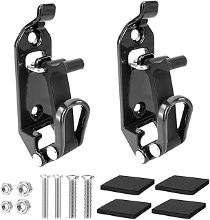 Zinklegierung für Feueraxt Montagehalterungs-Set mit dicken Gummipads und soliden Befestigungselementen für Dachträger-Werkzeughalter und Schutz (schwarz)